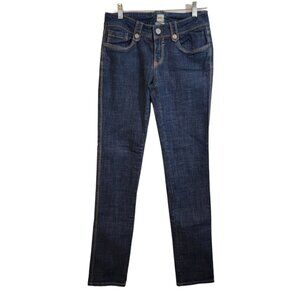 H2j Production Jeans Blue Mid Rise Straight Denim Womens Size 9/10 EUC
